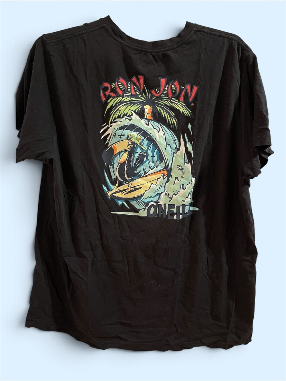 Ron Jon O’Neill Black Surf Graphic Tee 2XL
